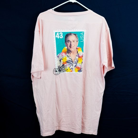 Rowdy Gentleman t shirt Pocket Tee XXL George W Bush Stamp Shirt - Picture 3 of 5